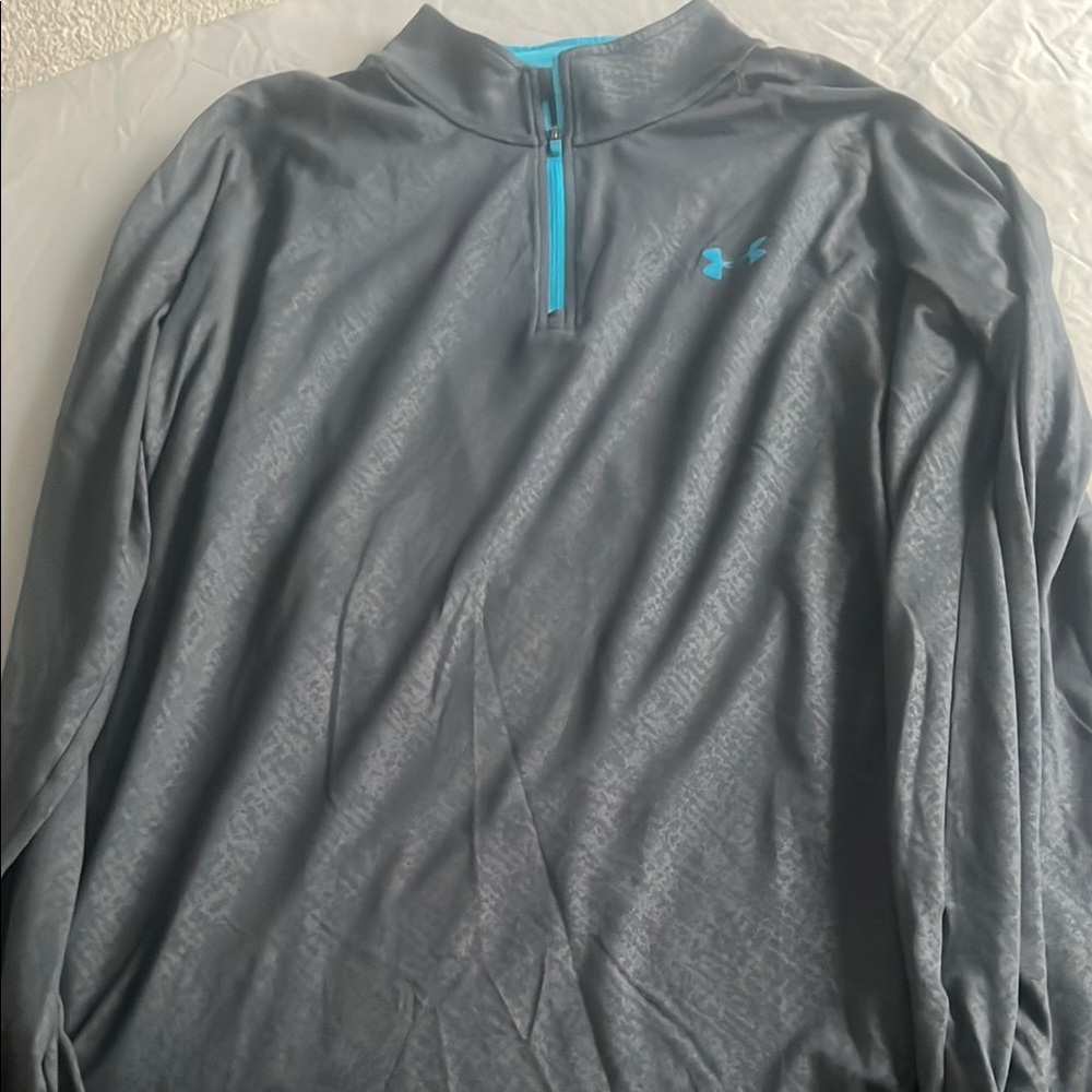 Under Armour Gray Quarter-Zip Shirt